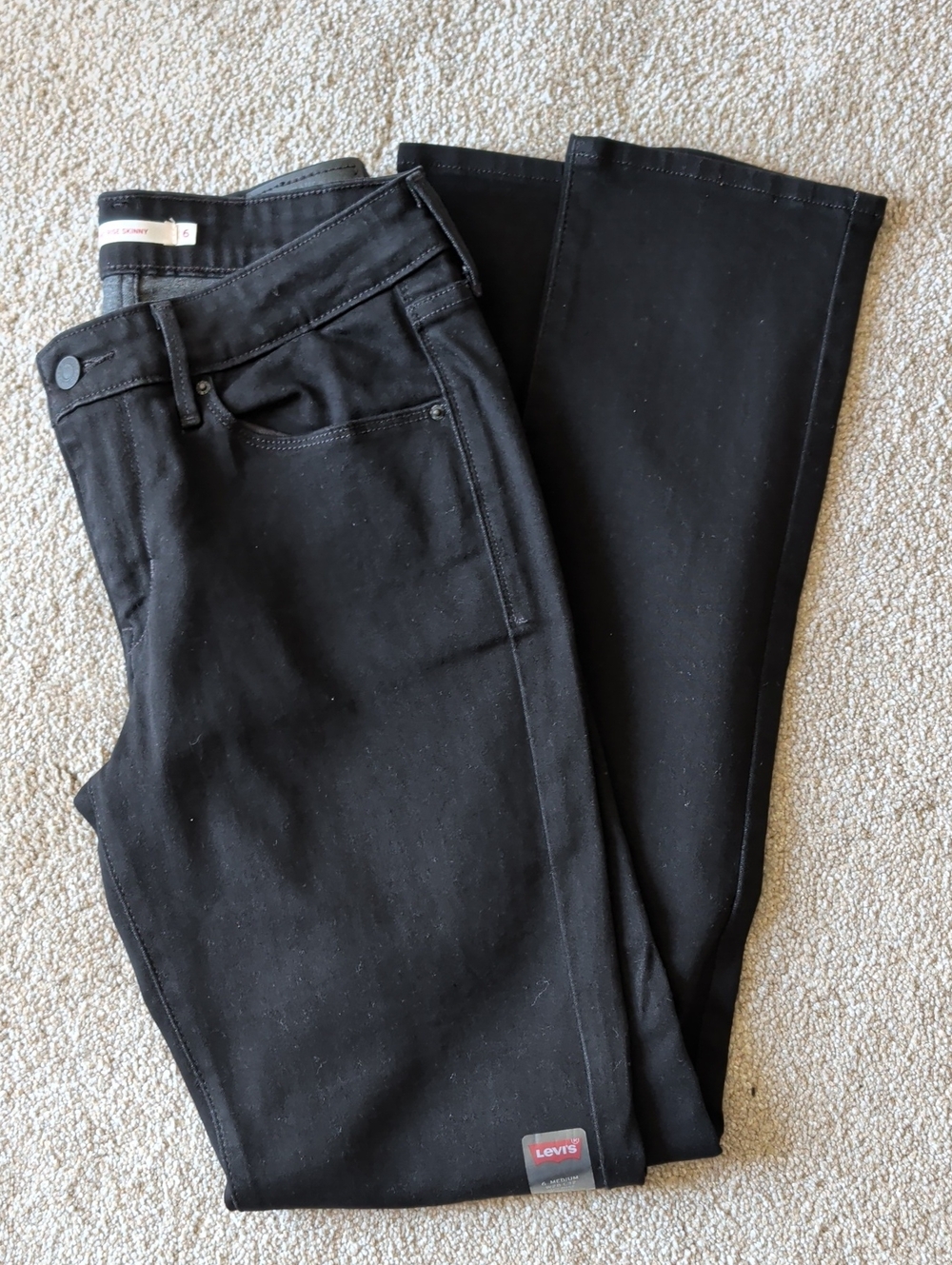 Levi's Women's Black Skinny Jeans Stretchy Size 6